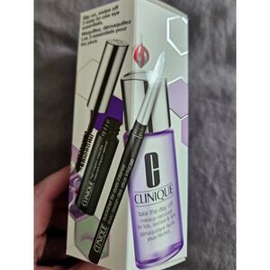 CLINIQUE HIGH IMPACT MASCARA black, QUICKLINER BLACK,  and TAKE DAY OFF …